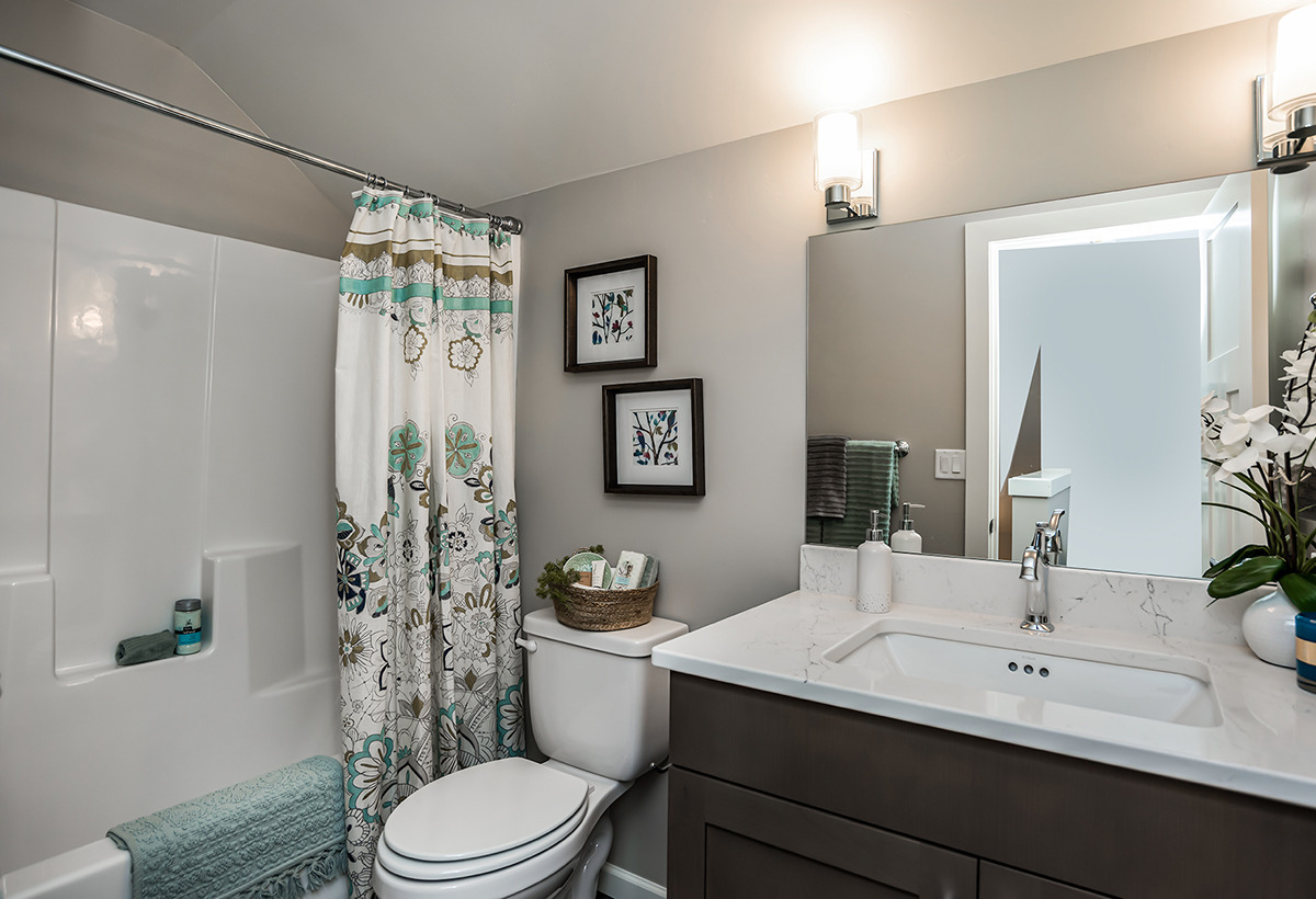 Bathroom floral — Volunteer Build for 2020 COBA Showcase Home