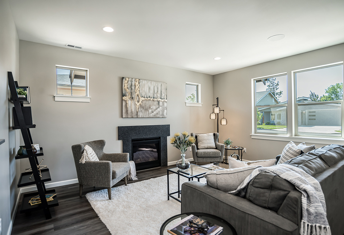 Living room angle — Volunteer Build for 2020 COBA Showcase Home