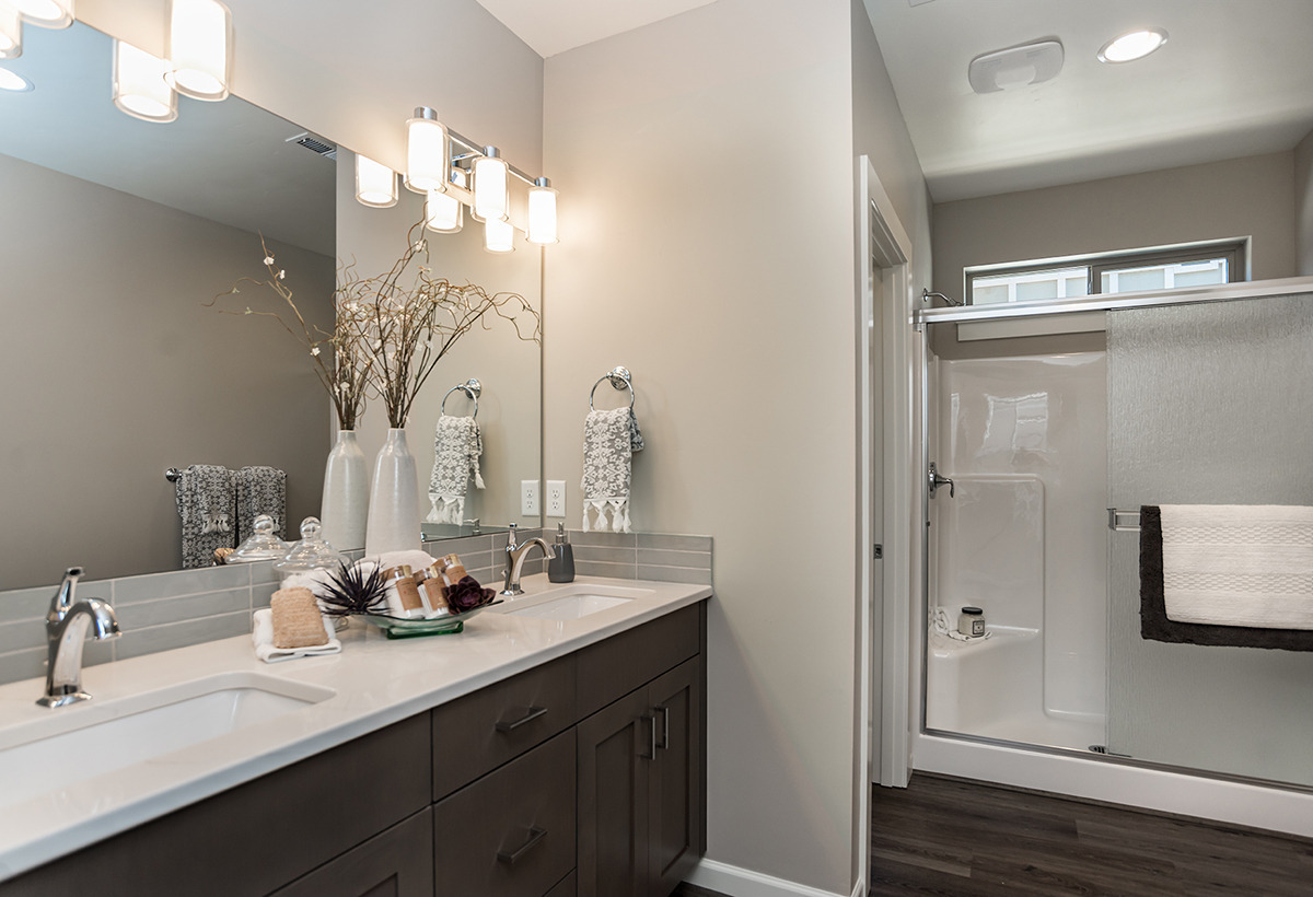 Master bathroom — Volunteer Build for 2020 COBA Showcase Home