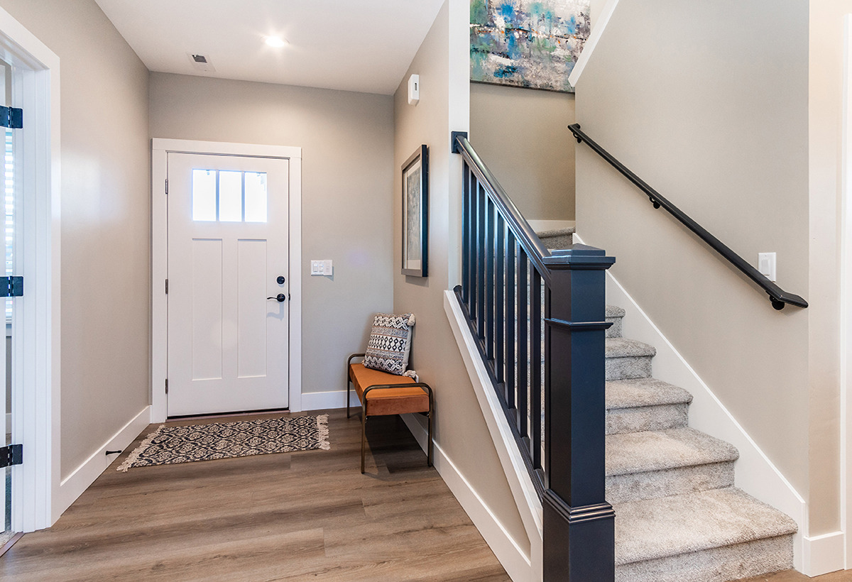 Entrance staircase — Volunteer Build for 2021 COBA Showcase Home