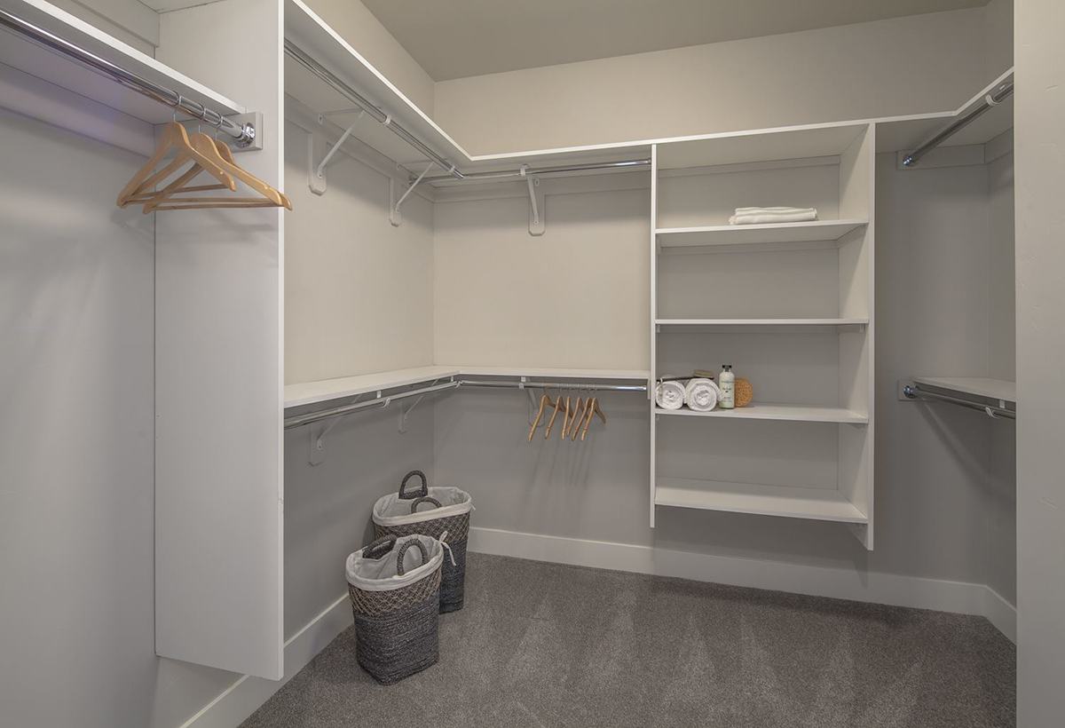 Primary suite — Living large in a narrow design