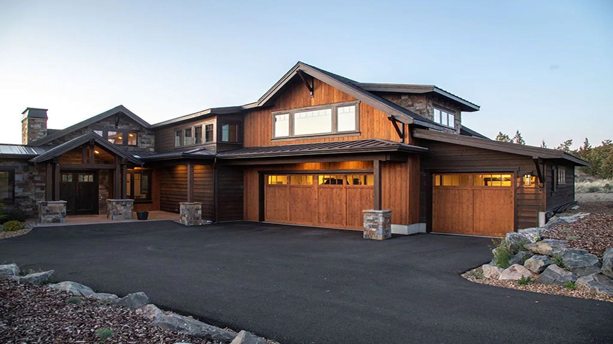 Craftsman and Northwest Modern luxury home with Cascade Mountain views at Brasada Ranch in Powell Butte, Oregon