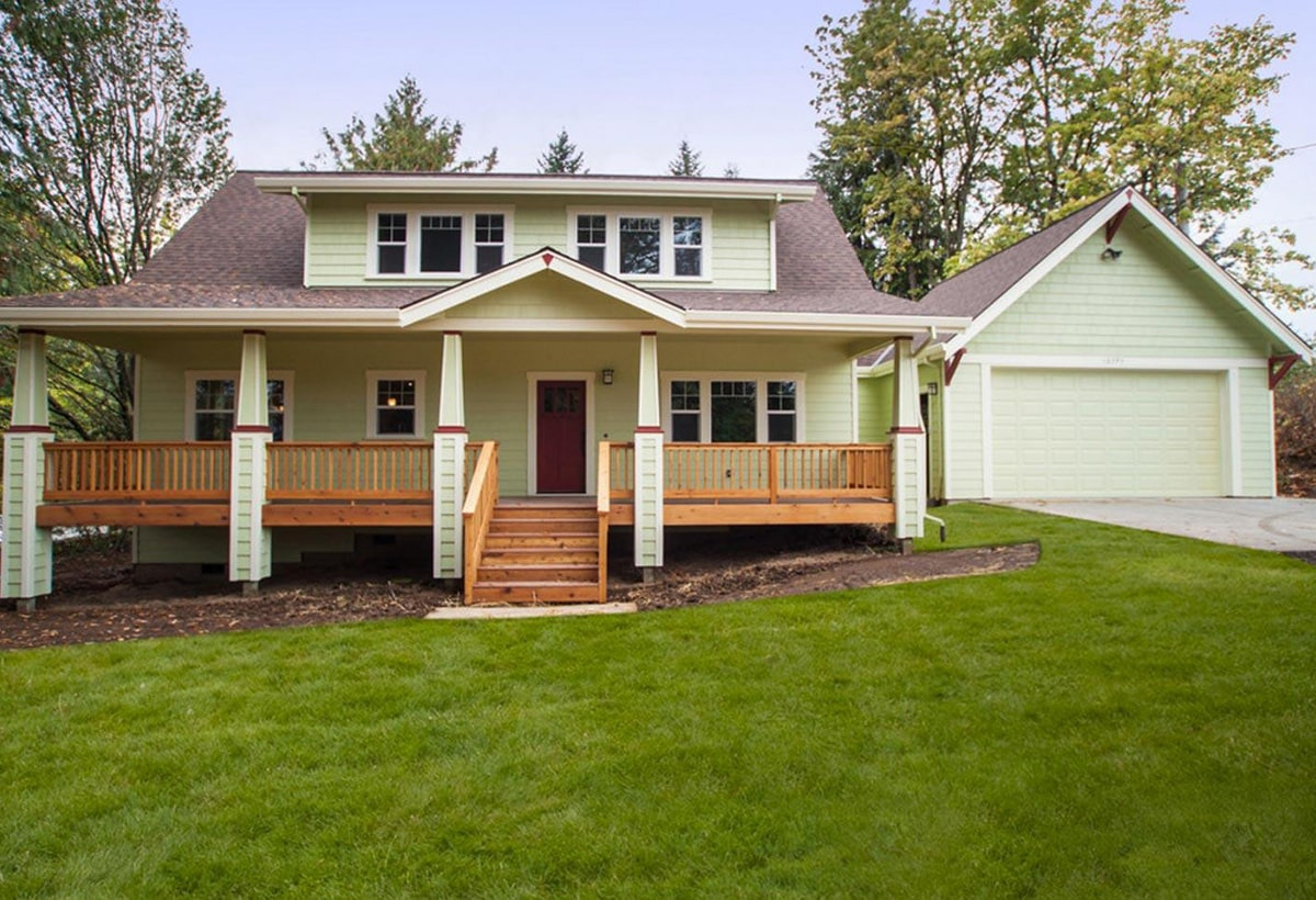Site before construction — From townhouse to farmhouse