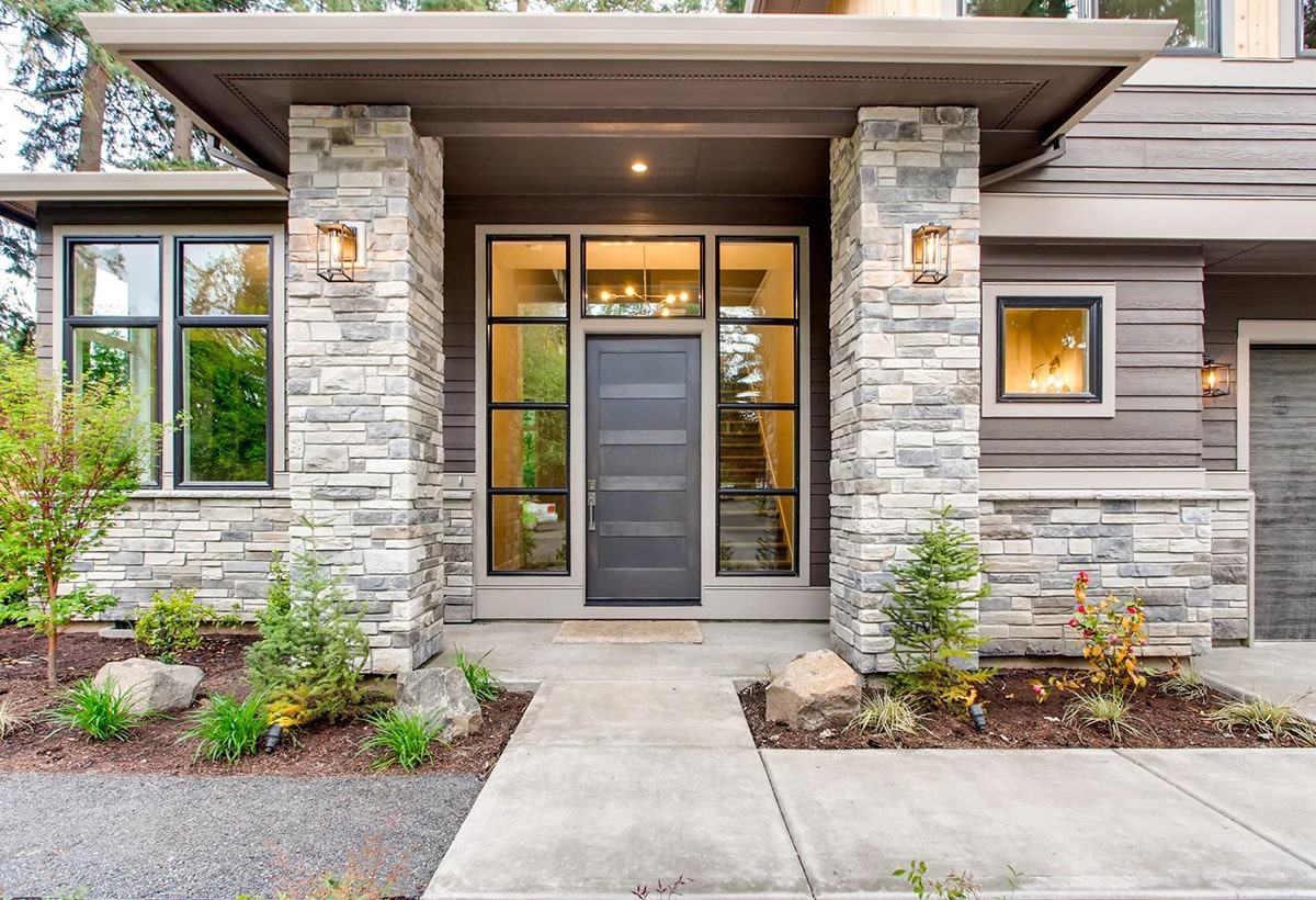 Front exterior — Just one lot left – and for a good reason