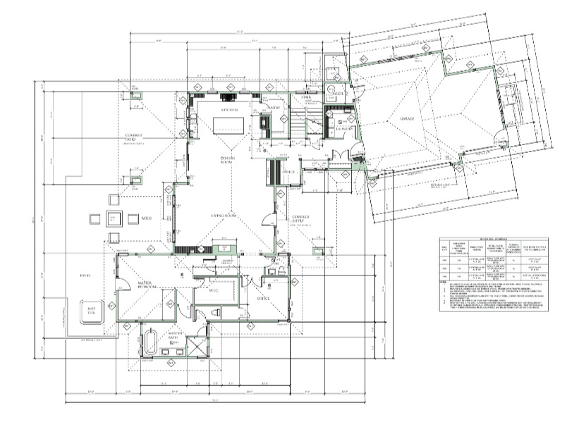 Floor plan — A Modern Prairie Style Home