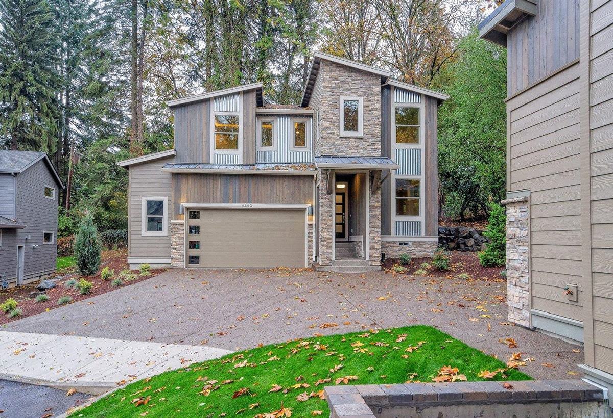 Exterior — Modern custom home with ADU