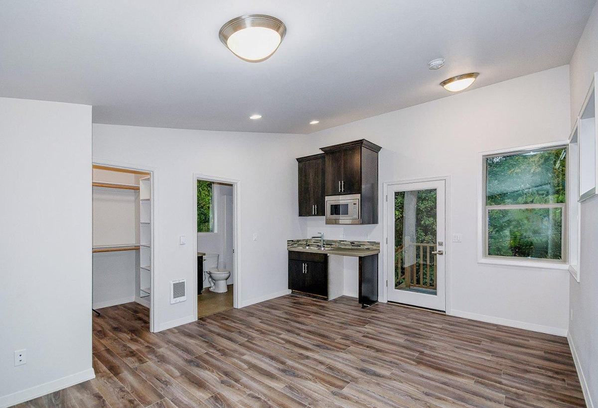 Living room — Modern custom home with ADU
