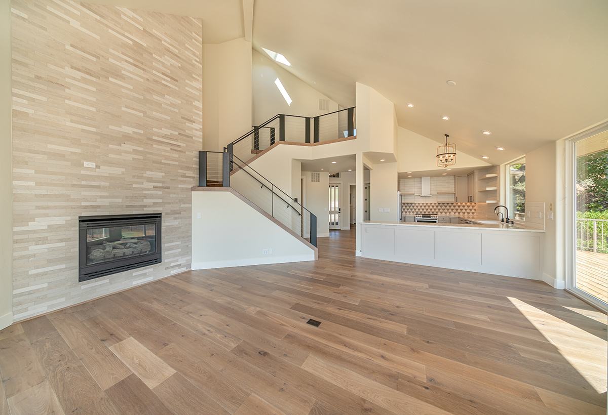 Living room — Working with a vision to set this townhome apart