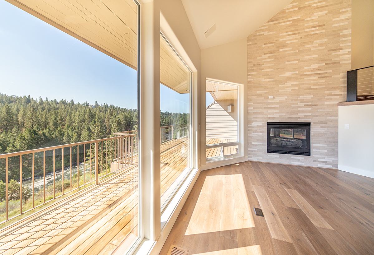 Living room — Working with a vision to set this townhome apart