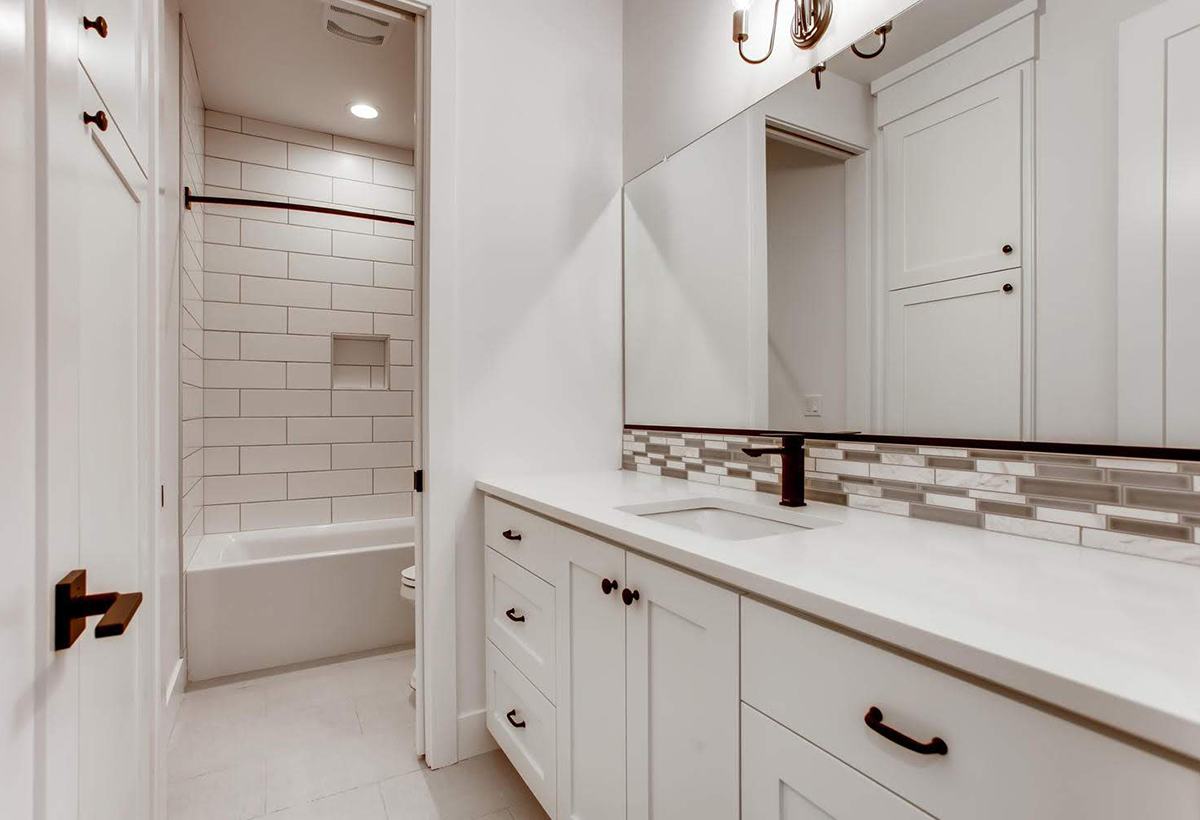 Bathroom — Riverfront view from River Run