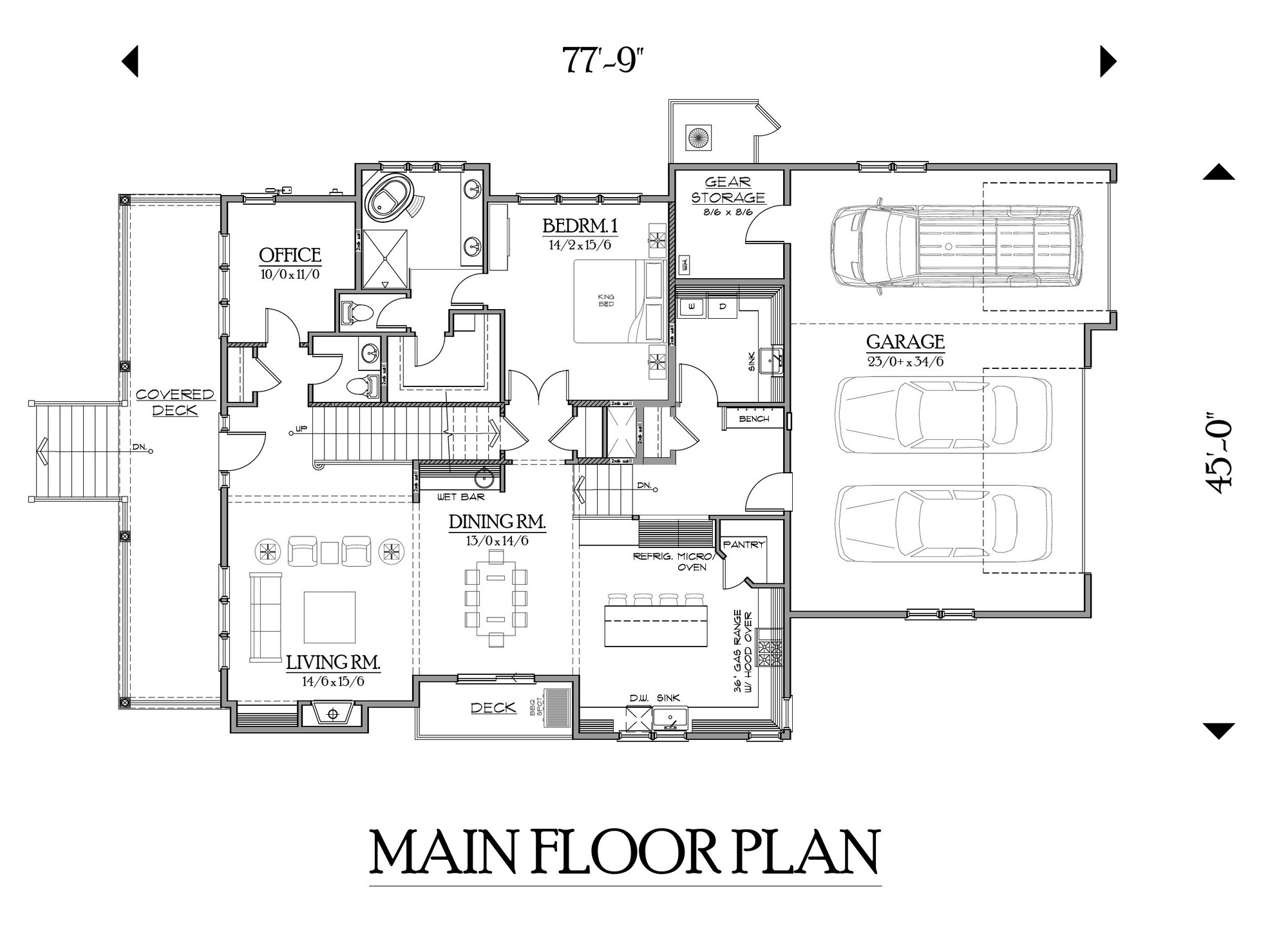 Main floor plan — Traditional Americana